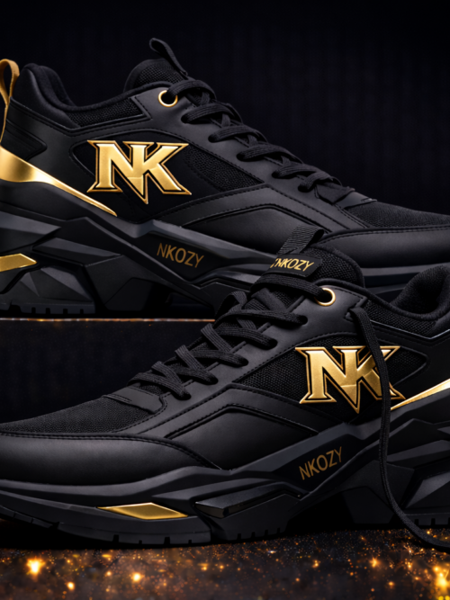 Pxford shoes in black faux suede