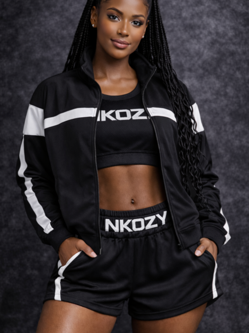 Noisy May Petite stripe linen playsuit