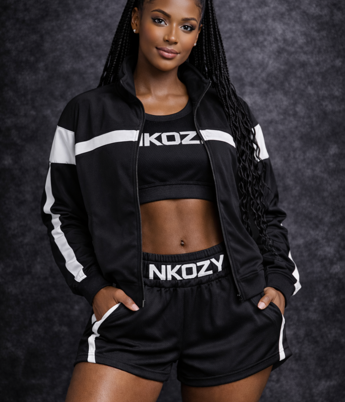 Noisy May Petite stripe linen playsuit